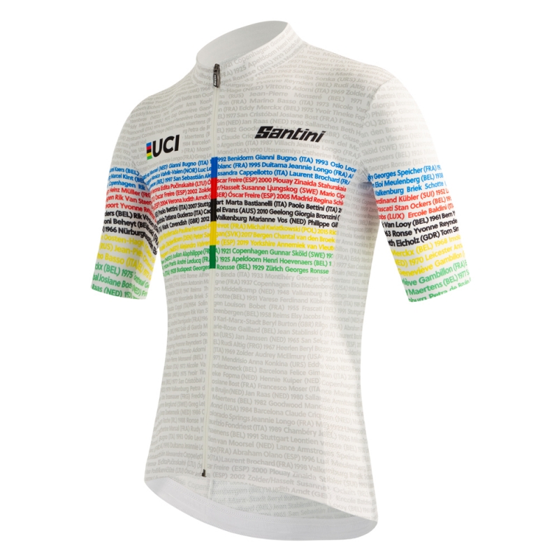 پیراهن دوچرخه سواری مردانه SANTINI مدل UCI WORLD CHAMPION